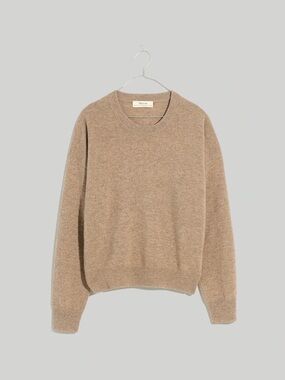 NWT Madewell (Re)sponsible Cashmere Relaxed Sweater in Heather Mink Size L